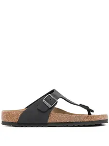 Шлепанцы с пряжками BIRKENSTOCK, черный