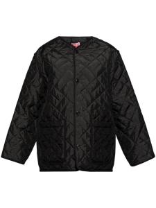 Kenzo куртка с нашивкой-логотипом, черный