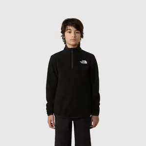 Детская флисовая куртка Glacier с застежкой-молнией 1/4 The North Face, черный