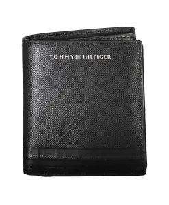 Черный кожаный кошелек Tommy Hilfiger, черный