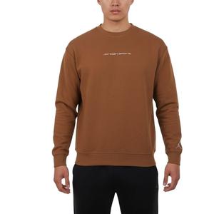 Jordan Толстовка As M J для мужчин, коричневая, с круглым вырезом, умеренная посадка