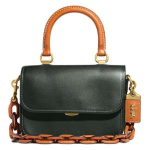 Кожаная дорожная сумка Rogue, маленькая квадратная сумка, сумка через плечо, кроссбоди, дамская сумка Trumpets COACH