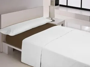 Простыня на резинке MIX COLORS коричневая, размер king size 180 x 200 + 30 см Happy Home