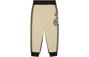 Детские трикотажные спортивные штаны Burberry, цвет Almond beige