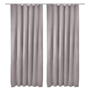 Штора Beautissu , 140x1 см, серый
