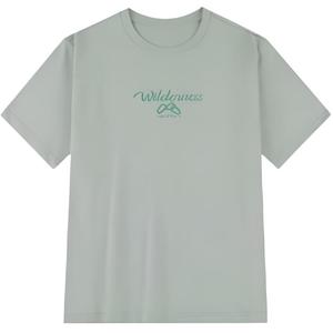 361° Футболка Unisex Zinc Green Crew Neck тонкая прямая посадка