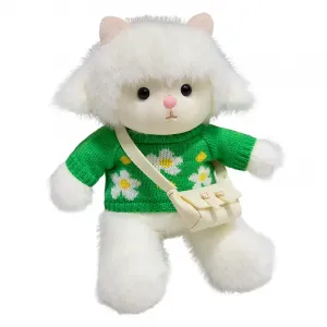 Плюшевая кукла ягненок в свитере высота 30см YUEZHILIAN, белый