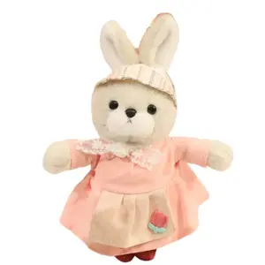 Пасторальный кролик плюшевый кулон 20 см высотой Pissie, розовый
