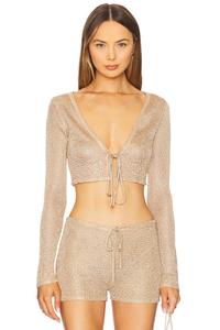 Топ из трикотажа ebere Lovewave, gold