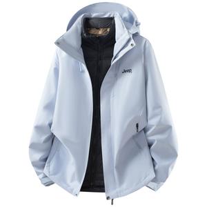 Пуховик Unisex с капюшоном Moderate Jeep, ether синий