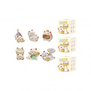 Коробка с загадкой Cartoon Creative Wealth Meow Crystal, одна штука/полный набор 6 шт PUDOWRABBIT