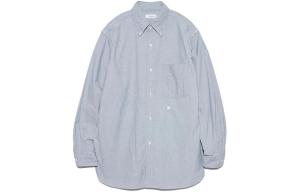 Рубашка на пуговицах ветровка Nanamica, синий