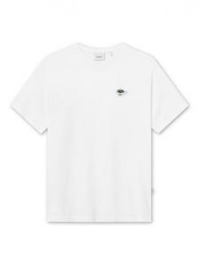 Футболка из органического хлопка element regular fit с коротким рукавом и вышитым логотипом forét, цвет White Flower