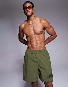 Плавки-шорты River Island с принтом дракона цвета хаки