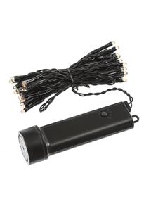 Marelida Светодиодная гирлянда, работа от батареек до 60 дней, таймер, 48 светодиодов, длина: 3,5 м, черный цвет