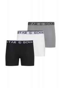 Боксеры SOUL STAR Boxershorts - MUBOXER3, цвет Black_Grey_White