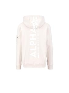 ALPHA INDUSTRIES Толстовка 'Backprint' в цвете Natural White