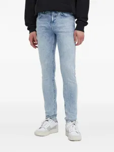 Джинсы скинни с карманами Karl Lagerfeld Jeans, синий