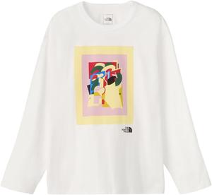 Футболка с длинным рукавом THE NORTH FACE, сшитая вручную, CR L/S Message Tee, белый