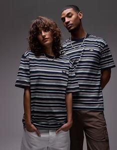 Футболка Dickies Glade Spring в полоску темно-синего цвета