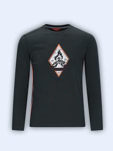 Tygo & Vito Футболка с длинными рукавами «Мейсон» антрацитового цвета