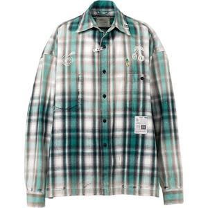 Футболка Vintage Like Check мужская Maison Mihara Yasuhiro, зеленый