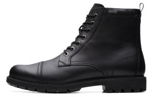 Clarks Короткие мужские ботинки Martin до середины голени, черные