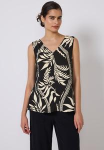 Топ GEMUSTERTES - Blouse Street One Studio, черный