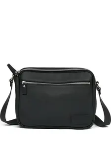 Сумка-мессенджер из текстурированной кожи MM6 Maison Margiela, черный