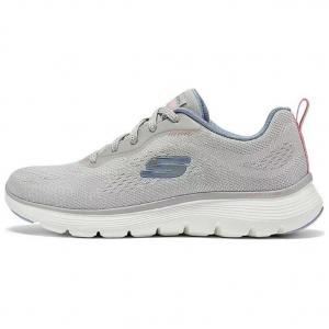 Спортивная кроссовки для повседневной носки, женская, низкая, серо-коричневый/синий Skechers