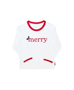 Детская футболка с длинным рукавом унисекс "Веселая" Bits & Bows, Red, white
