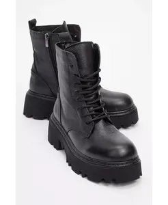 Кожаные ботинки Tina до щиколотки (женские) Forever & Always Shoes, черный