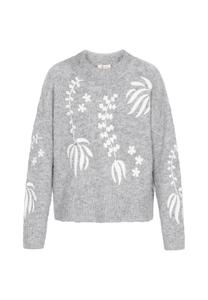 Большой свитер IZIA, светло-серый