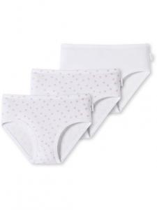 Трусы на бедрах из органического хлопка в тонкую рубчику Schiesser, мультиколор