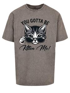Рубашка F4NT4STIC Kätzchen You Gotta Be Kitten Me!, цвет Basalt grey/mottled grey