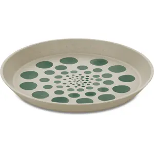 Десертная тарелка KOZIOL «CONNECT MONSTERA DOTS», (набор), подлежит вторичной переработке + из биоциркулярного, экологически чистого материала, 20,5 см, цвет sand