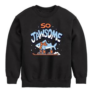 Детский джемпер с принтом jawsome Licensed Character, Black