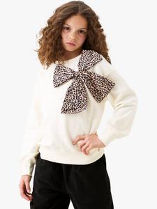 Детский свитшот с бантом Angel & Rocket, Ivory