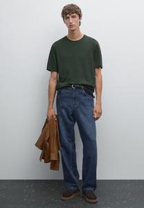 Футболка Massimo Dutti SHORT SLEEVE WITH CREW NECK, Dark Green