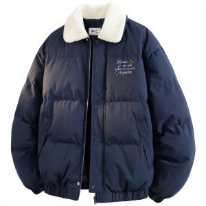 Пуховик Unisex Lapel Moderate Cargo WARRIOR, темно-синий