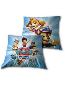 Paw Patrol Подушка «Щенячий патруль», 1 шт , вельбоа, 40x40 см, детская подушка, декоративная подушка синего цвета