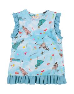 Футболка Elisabetta Franchi, небесно-голубой