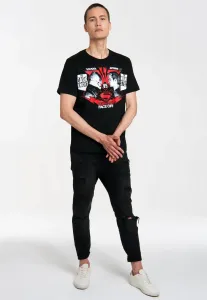 Футболка Logoshirt "Бэтмен против Супермена" с крутым принтом спереди, черный