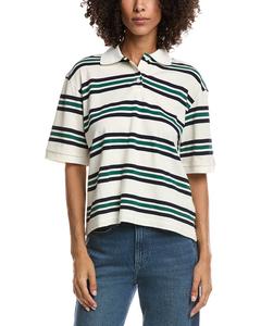 Рубашка-поло Lyra & Co с завышенной талией Lyra & Co, белый