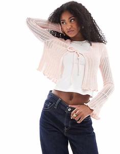 Кардиган Tie в цвете вишни Cotton On