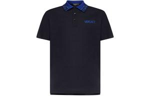 Футболка поло мужская черная VERSACE