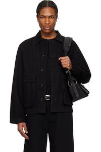 Квадратная джинсовая куртка Lemaire, черный