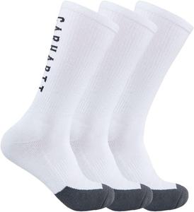 Carhartt мужские носки Midweight Logo Crew, 3 пары, White