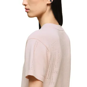 SS26 Платье с коротким рукавом Women's HERMES, barolo розовый