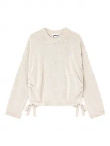 Свитер с кулиской Ganni, нейтральный